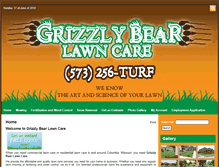 Tablet Screenshot of grizzlybearlawncare.com